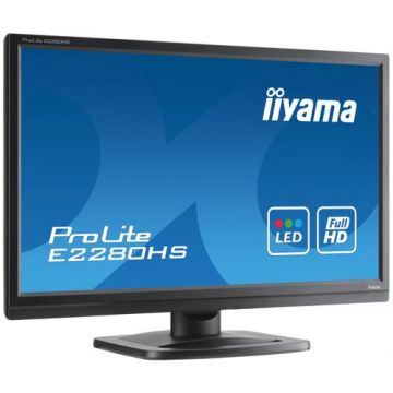 Monitor Refurbished Iiyama E2280HS, 22 Inch Full HD TN, VGA, DVI, HDMI