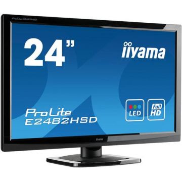 Monitor Refurbished Iiyama E2482HSD, 24 Inch Full HD TN, VGA, DVI