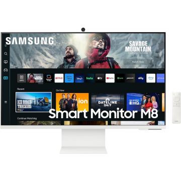 Monitor Smart Samsung 32 inch, 60 Hz, TV Experience, 4Ms, Wifi, Alb
