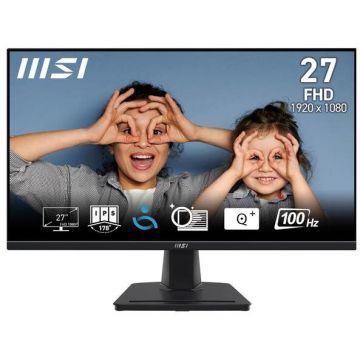 MSI Monitor IPS LED MSI PRO 27 MP275, Full HD (1920 x 1080), VGA, HDMI, Boxe, 1 ms, Negru