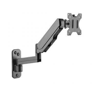 Suport monitor perete Techly ICA-LCD G112, reglabil, arc pe gaz, 17-32 inch, brat dublu articulat, Negru