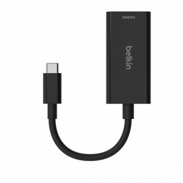 Adaptor Belkin CONNECT, USB-C - HDMI 2.1, compatibil 8K, 4K, HDR (Negru)