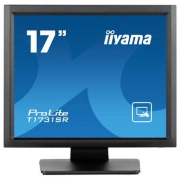 IIYAMA Monitor TN LED iiyama ProLite 17 T1731SR-B1S, 1280 x 1024, VGA, HDMI, DisplayPort, Boxe, Touchscreen, Negru