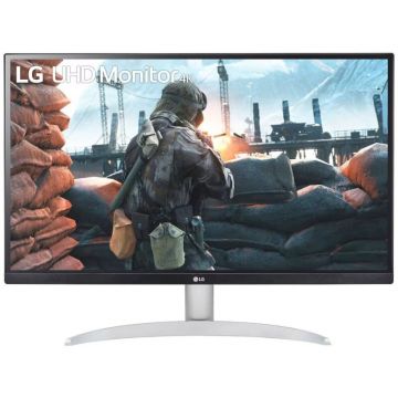 LG Monitor LED LG 27UP650P-W 27 inch UHD IPS 5 ms 60 Hz HDR FreeSync,  Alb/Argintiu