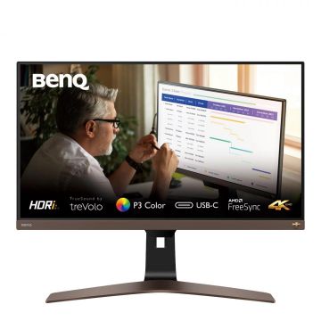 MONITOR BENQ EW2880U 28 inch, Panel Type: IPS, Backlight: LED backlight ,Resolution: 3840x2160, Aspect Ratio: 16:9, Refresh Rate:60Hz, Responsetime GtG: 5ms(GtG), Brightness: 300 cd/m², Contrast (static): 1000:1,Contrast (dynamic): 20M:1, Viewing angle:
