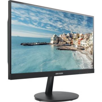 Monitor Hikvision DS-D5022FN-C, 21.5 inch, LED backlit full HD 1920 × 1080, luminozitate 250 cd/㎡, contrast 3000 : 1, timp de raspuns 6.5ms, HDMI 1.4 × 1, VGA × 1, Audio In × 1, unghi vizualizare 178° ultra-wide, Vesa, 3D comb filter, 3D de-interlace, 3