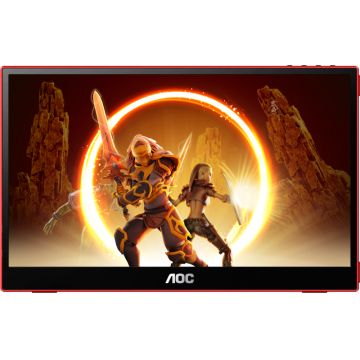 Monitor LED AOC Portabil Gaming AGON 16G3 15.6 inch FHD IPS 4 ms 144 Hz USB-C FreeSync