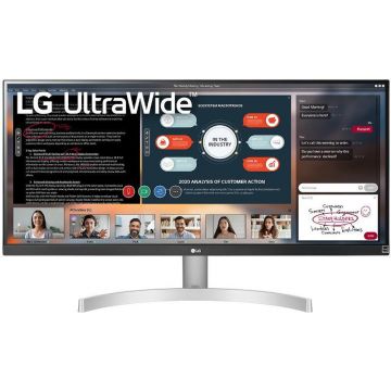Monitor LED LG 29WN600-W, 29inch, FHD IPS, 5 ms, 75Hz, alb