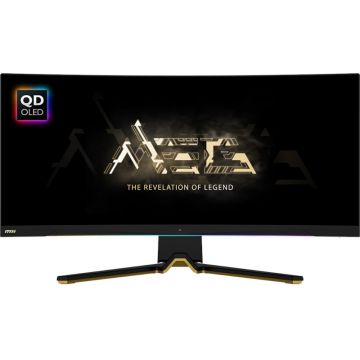 Monitor LED MSI Gaming MEG 342C Curbat 34 inch UWQHD QD-OLED 0.03 ms 175 Hz KVM USB-C HDR FreeSync Premium Pro