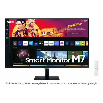 MONITOR SMART SAMSUNG LS32BM700UPXEN 32 inch, Panel Type: VA ,Resolution:3840 x 2160, Aspect Ratio: 16:9, Refresh Rate:60Hz, Responsetime GtG: 4 ms, Brightness: 300 cd/m², Contrast (static): 3000:1, HDR10,Viewing angle: 178/178, Colours: 16.7M, Speakers:
