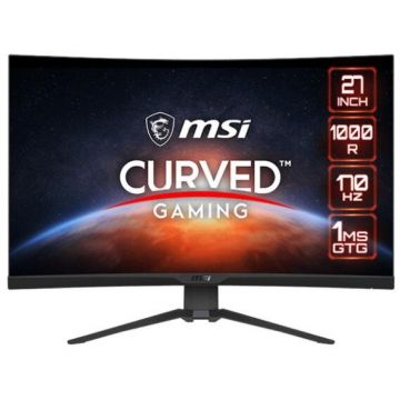 MSI Monitor Gaming Rapid VA LED MSI MAG 27 275CQRF-QD, WQHD (2560 x 1440), HDMI, DisplayPort, Ecran curbat, 170 Hz, 1 ms, Negru