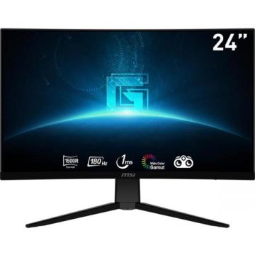 MSI Monitor Gaming VA LED MSI 24 G2422C, Full HD (1920 x 1080), HDMI, DisplayPort, Ecran Curbat, 180 Hz, 1 ms, Negru