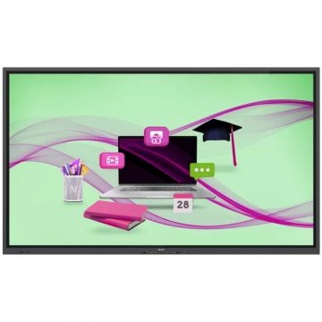 Philips Tabla interactiva Philips E-Line 75BDL4052E, 75 inch UHD ADS, 20 puncte de atingere, Android 10