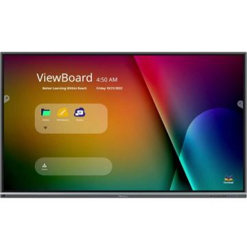 VIEWSONIC Tabla interactiva Viewsonic 86 Seria IFP8650-5F, 4K UHD 3840x2160, 500 cd, HDMI, USB 3.0, Android, Negru