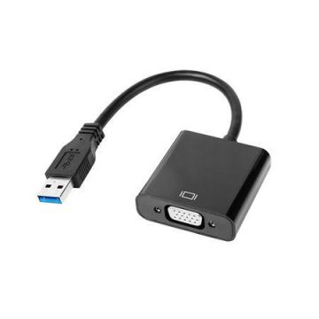 Adaptor multimedia QuertKOM0984, USB 3.0 - VGA