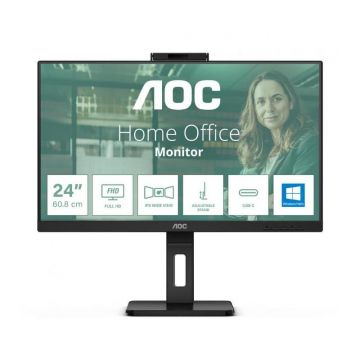 Monitor LED AOC 24P3CW, 23.8 inch, FHD IPS, 75 Hz, Webcam