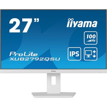 Monitor LED ProLite XUB2792QSU-W6 27 inch QHD IPS 0.4ms White