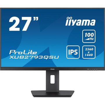 Monitor LED ProLite XUB2793QSU-B6 27 inch QHD IPS 1ms 100Hz Black