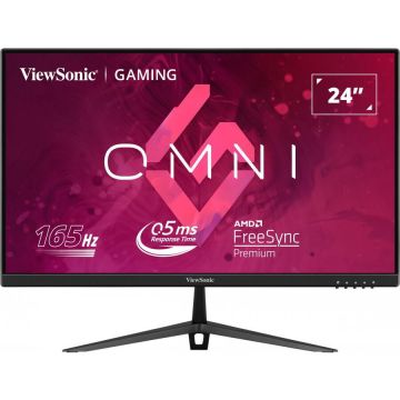VIEWSONIC Monitor Gaming Fast IPS LED ViewSonic OMNI 23.8 VX2428, Full HD (1920 x 1080), HDMI, DisplayPort, AMD FreeSync, Boxe, 165 Hz, 0.5 ms, Negru