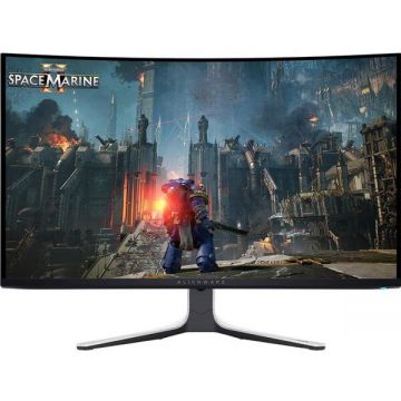 Dell Monitor Gaming IPS OLED Dell Alienware 32 AW3225QF, UHD (3840 x 2160), HDMI, DisplayPort, Ecran curbat, 240 Hz, 0.03 ms, Negru/Alb