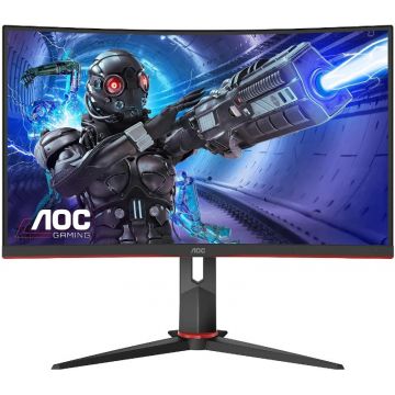 Monitor LED AOC Gaming C32G2ZE/BK Curbat 31.5 inch 1 ms Negru FreeSync Premium 240 Hz