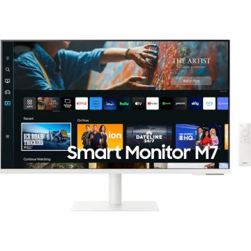 Monitor LED Samsung Smart M7 LS27CM703UUXDU 27 inch UHD VA 4 ms 60 Hz USB-C HDR