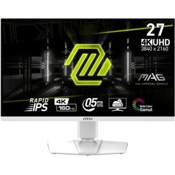Monitor MAG 274URFW 160Hz  Rapid IPS 27inch  Clasa F FreeSync Alb