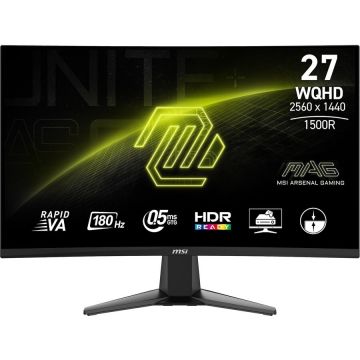 Monitor MAG 27CQ6F Curbat   Rapid VA  180Hz  27inch   HDR Ready Negru