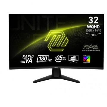 Monitor MAG 32CQ6F Curbat 180Hz Rapid VA  0.5ms  31.5inch  Negru