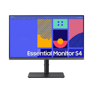 Samsung Monitor IPS LED Samsung 24 LS24C432GAUXEN, Full HD (1920 x 1080), VGA, HDMI, DisplayPort, Pivot, 100 Hz, 4 ms, Negru