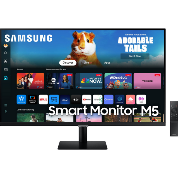 Samsung Monitor VA LED Samsung 27 LS27DM500EUXDU, Full HD (1920 x 1080), Boxe, Bluetooth, HDMI, 4 ms, Negru