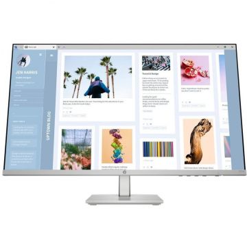 HP Monitor IPS LED HP 27 527sh, Full HD (1920 x 1080), VGA, HDMI, 100 Hz, 5 ms, Negru/Argintiu
