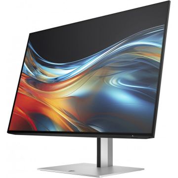 HP Monitor IPS LED HP 24 724pn, WUXGA (1920 x 1200), HDMI, DisplayPort, Pivot, 5 ms, 100 Hz, Argintiu