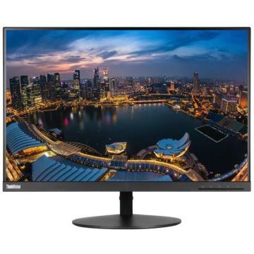 Lenovo Monitor LED IPS Lenovo ThinkVision 24, 1920 x 1200, Display Port, Negru, T24d-10
