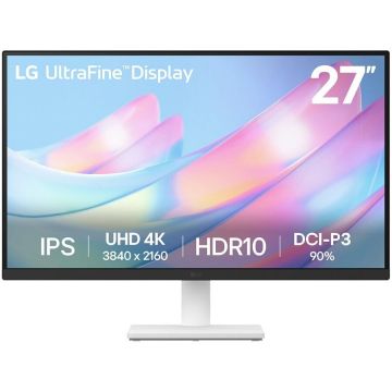 LG Monitor IPS LED LG 27 27US500-W, UHD (3840 x 2160), HDMI, DisplayPort, Alb