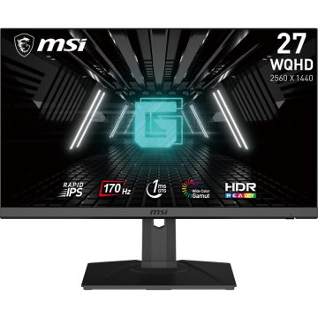 MSI Monitor Gaming LED, MSI G272QPF E2 IPS, 27.0 WQHD, 180 Hz, Display Port & 2 HDMI, 1 ms, Pivot, Frameless design, Night Vision