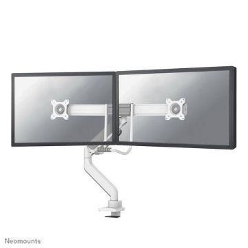 Braț dublu pentru monitoare Neomounts DS75-450WH2, 17-32 inch, ajustabil pe înălțime, alb
