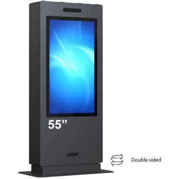 EVOBOARD Totem de exterior/OUTDOOR DUAL SIDE EVOBOARD 550ODDLAZ, display 55, 1920 x 1080 ,4000 nits , Android 11 RK3399, 4+32GB
