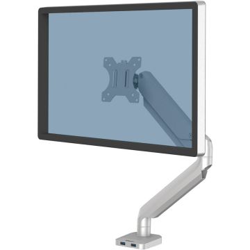 Fellowes Suport monitor birou FELLOWES Platinum Series 8056401, Lift Gas, 32, 8Kg, Argintiu