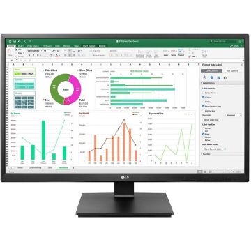 LG Monitor IPS LED LG 27 27BN55UP-B, UHD (3840 x 2160), HDMI, DisplayPort, Pivot, Negru