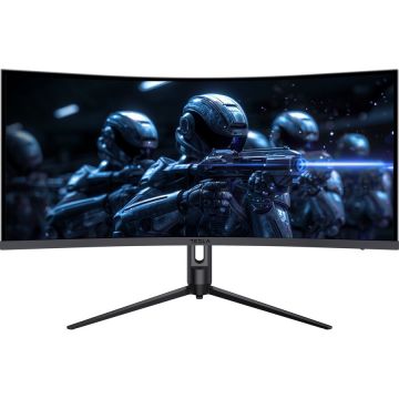Monitor Gaming Curbat 34GH948BW 34Inch LED VA WQHD (3440x1440) 165Hz Negru