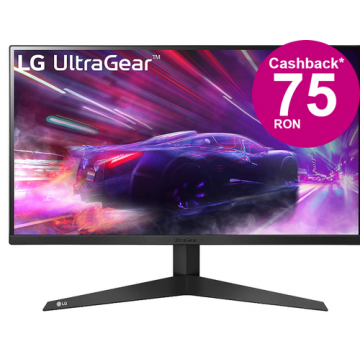 Monitor Gaming VA LED LG UltraGear 23.8inch 24GQ50F-B, Full HD (1920 x 1080), HDMI, DisplayPort, AMD FreeSync, 165 Hz, 1 ms (Negru)