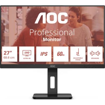Monitor LED AOC U27E3UF 27 inch UHD IPS 4 ms 60 Hz
