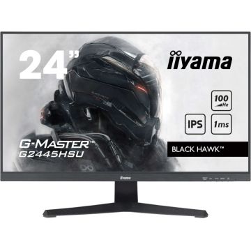 Monitor LED IIyama Gaming Black Hawk G-MASTER G2445HSU-B2 23.8 inch FHD IPS 1 ms 100 Hz