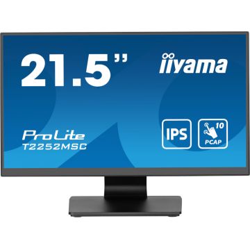 Monitor LED IIyama ProLite T2252MSC-B2 Touchscreen 21.5 inch FHD IPS 5 ms 60 Hz