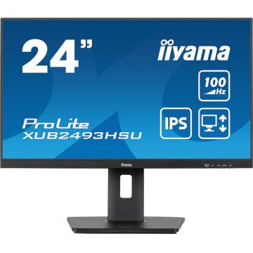 Monitor LED IIyama ProLite XUB2493HSU-B7 23.8 inch FHD IPS 1 ms 100 Hz