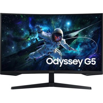 Monitor LED Samsung Gaming Odyssey G5 G55C LS32CG552EUXEN Curbat 32 inch QHD VA 1 ms 165 Hz HDR FreeSync