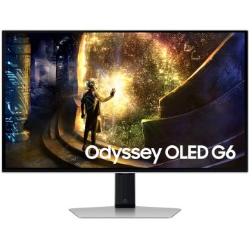 Monitor LED Samsung Gaming Odyssey G6 G61SD LS27DG610SUXEN 27 inch QHD QD-OLED 0.03 ms 240 Hz HDR FreeSync Premium Pro