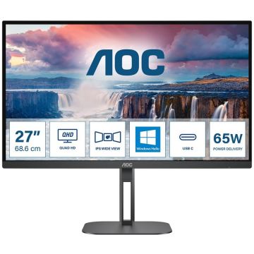 Monitor V5 Q27V5N 27inch QHD LED 4ms Pivotare Negru