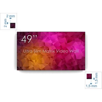 Swedx Display 49 SWEDX Ultra Matrix Videowall FULL HD, bezel 3.5mm